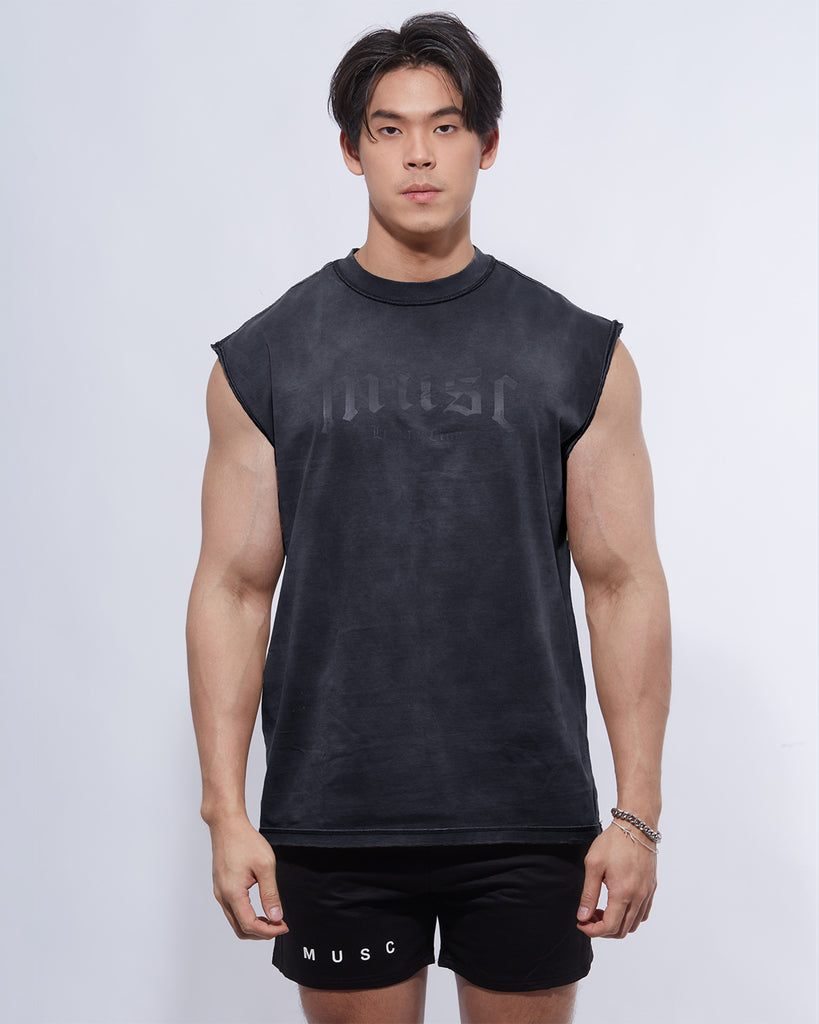 Musculo vintage washed gym tank 2024