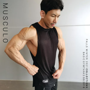 Musculo side-opened gym tanks // SS 2018
