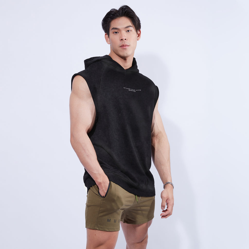 Musculo vintage washed - oversized hoodie gym tanks