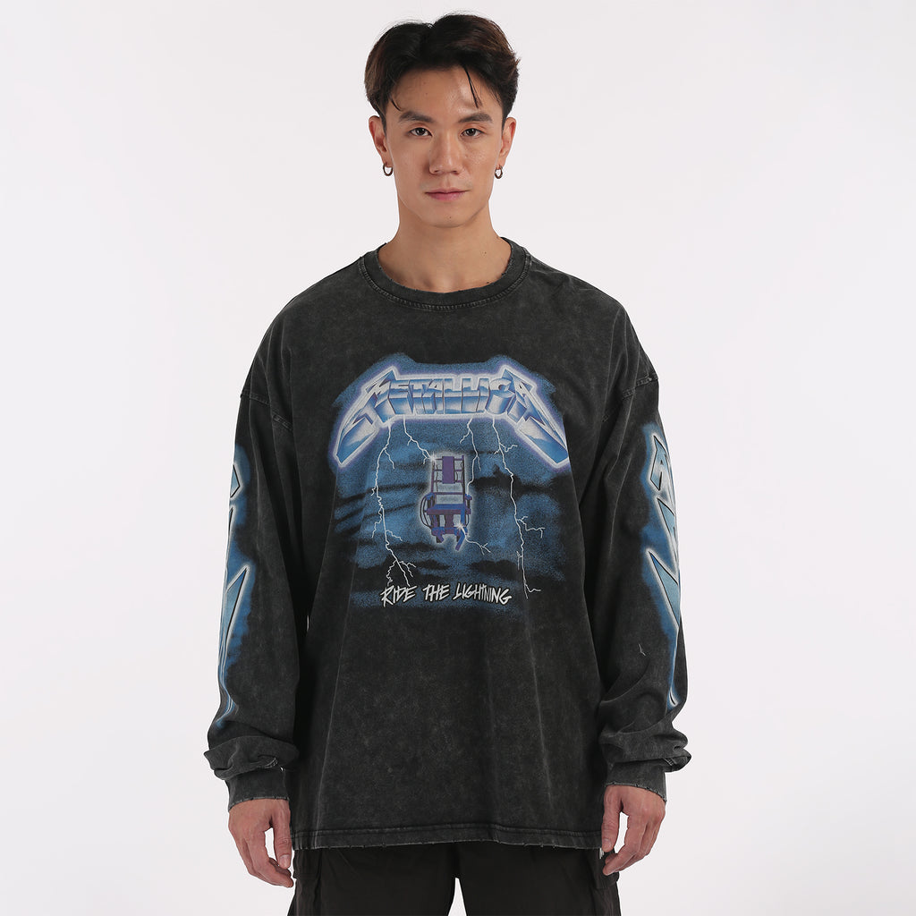 Musculo terry sweater - Metallica  Black