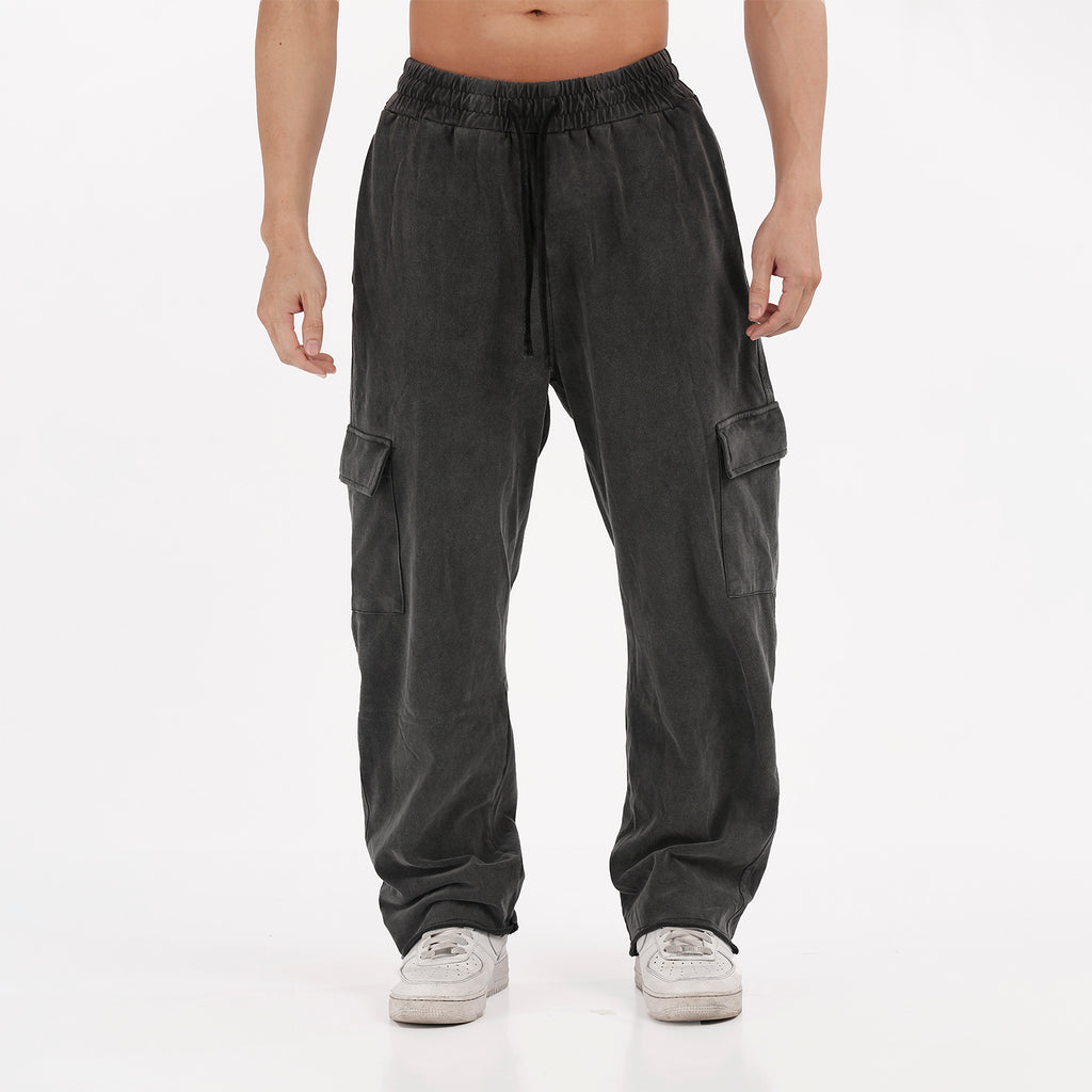 Musculo overfit cargo gym pants- vintage washed 2024