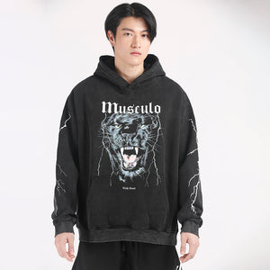 Musculo Oversized hoodie- Black Panther