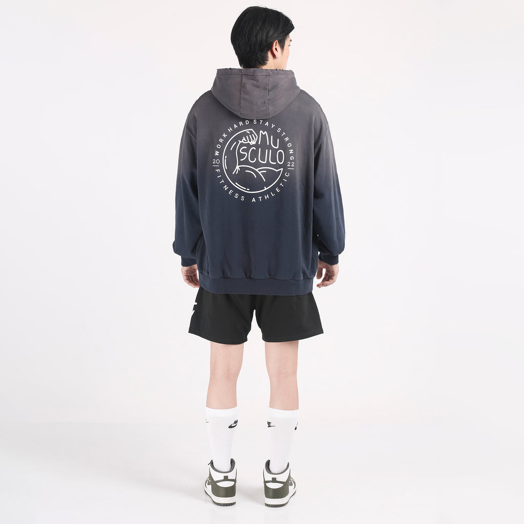 Musculo Vintage oversized hoodie - Logo collection