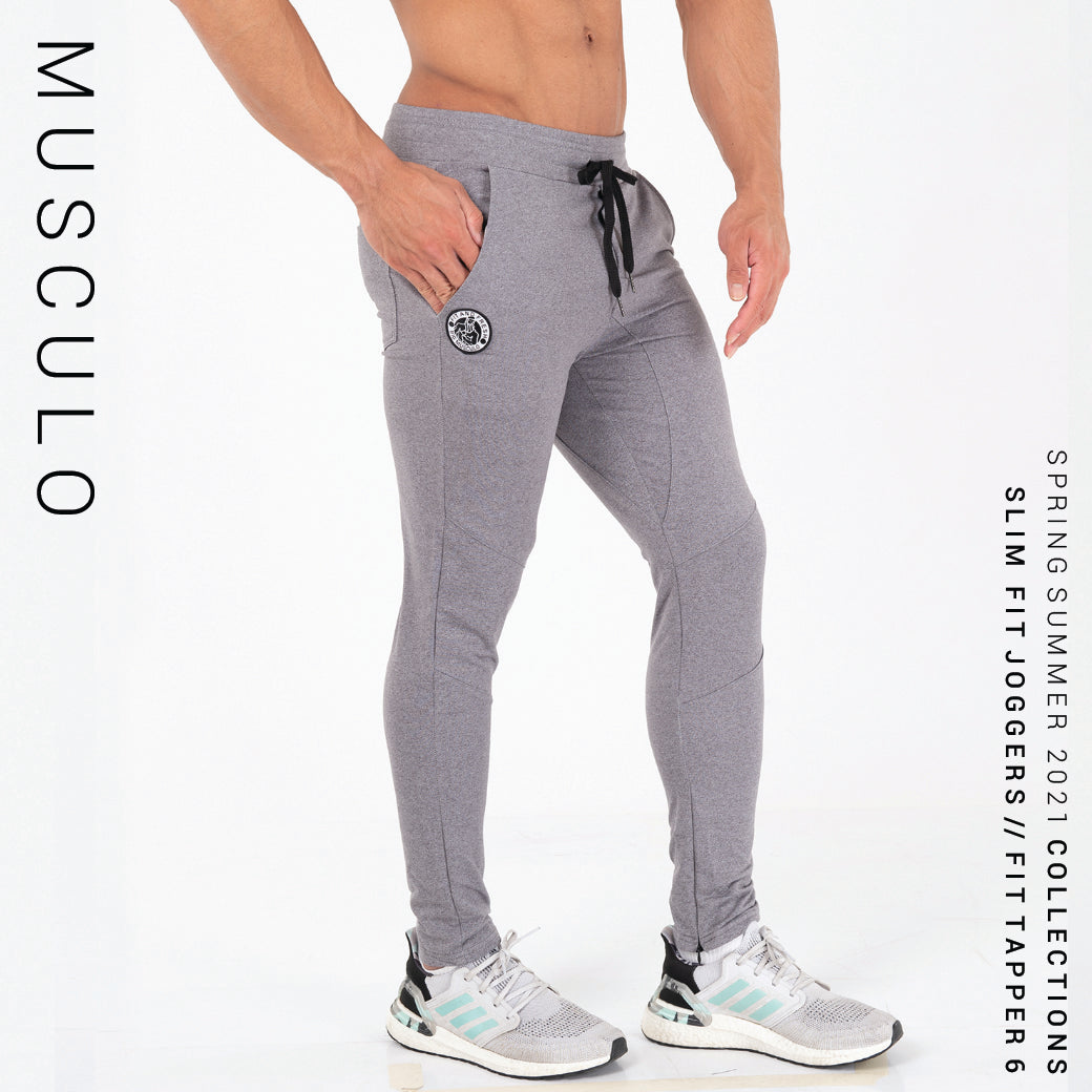 Musculo Slim fit Joggers // Fit Tapper 6 - Gray