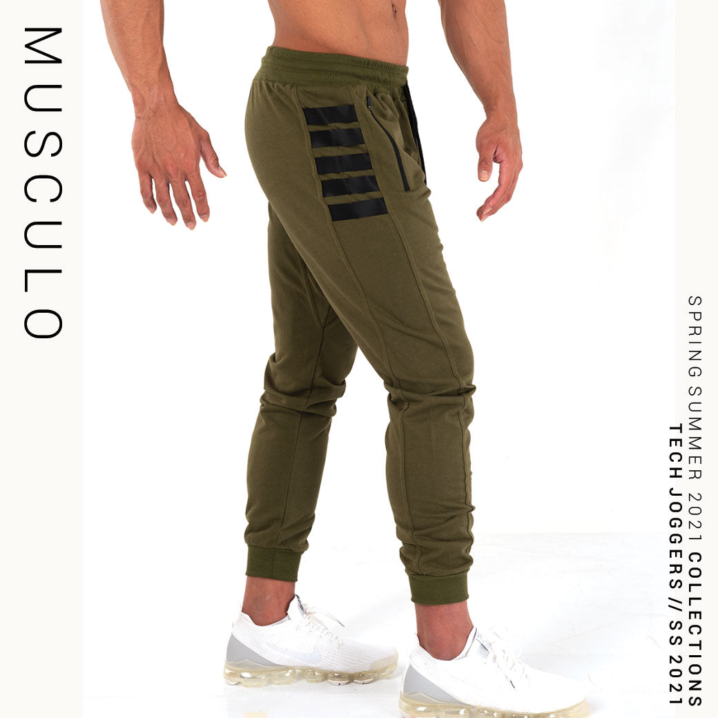 Musculo Tech Joggers // SS 2021 - Military Green