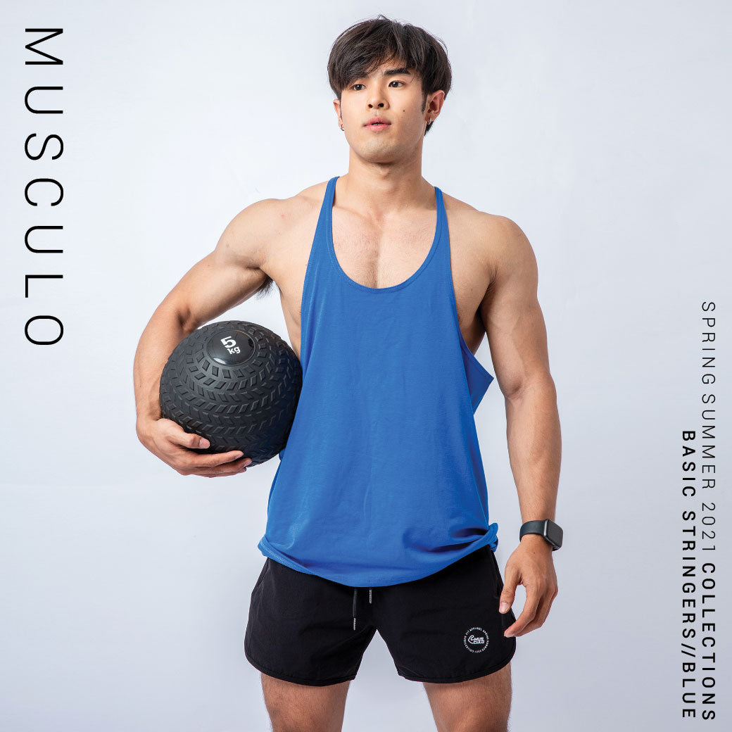 Musculo Basic stringers for body builder- Blue