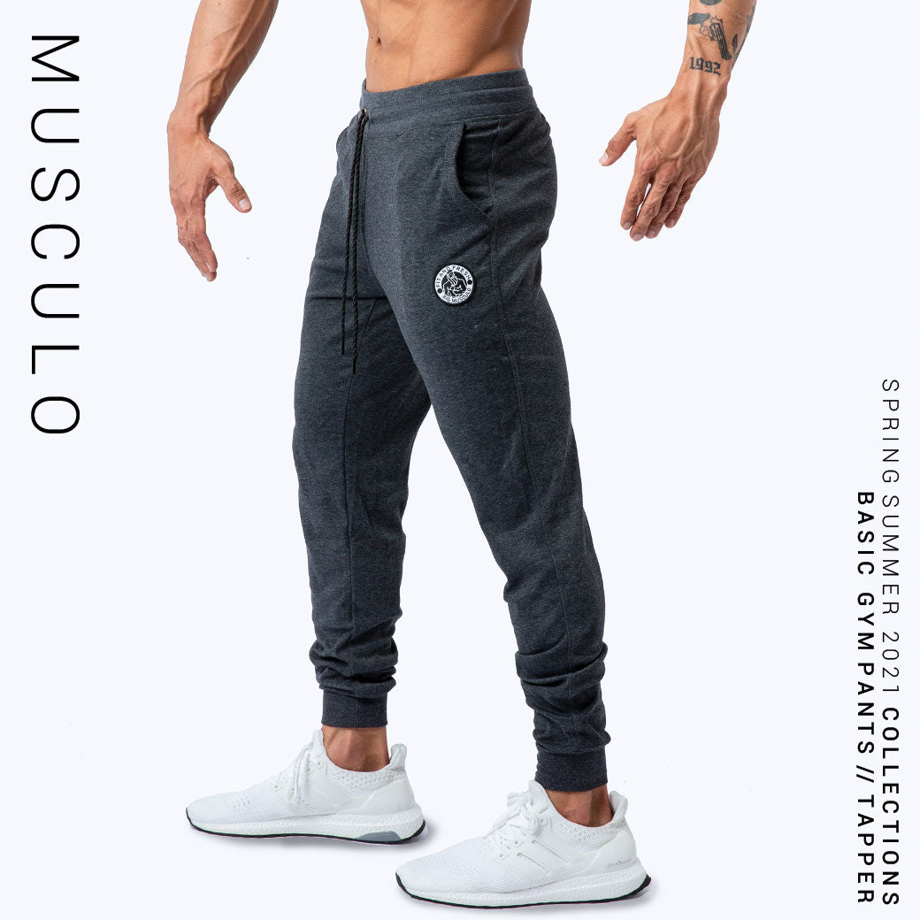 Basic gym pants // Fit tapper - Gray