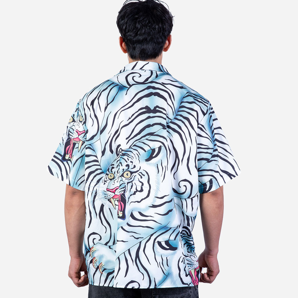 Summer Hawaiian shirts // White tigers
