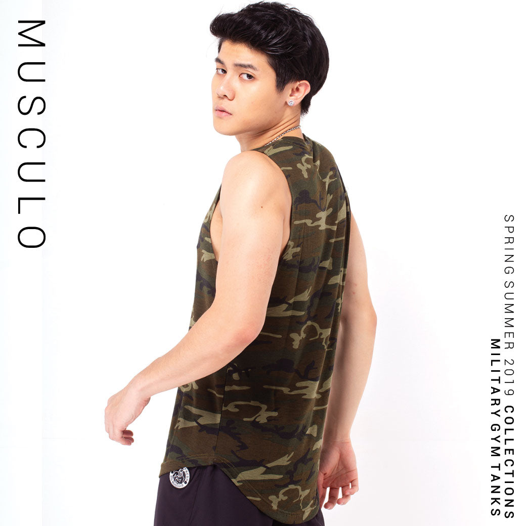 Musculo lose fit military gym tanks