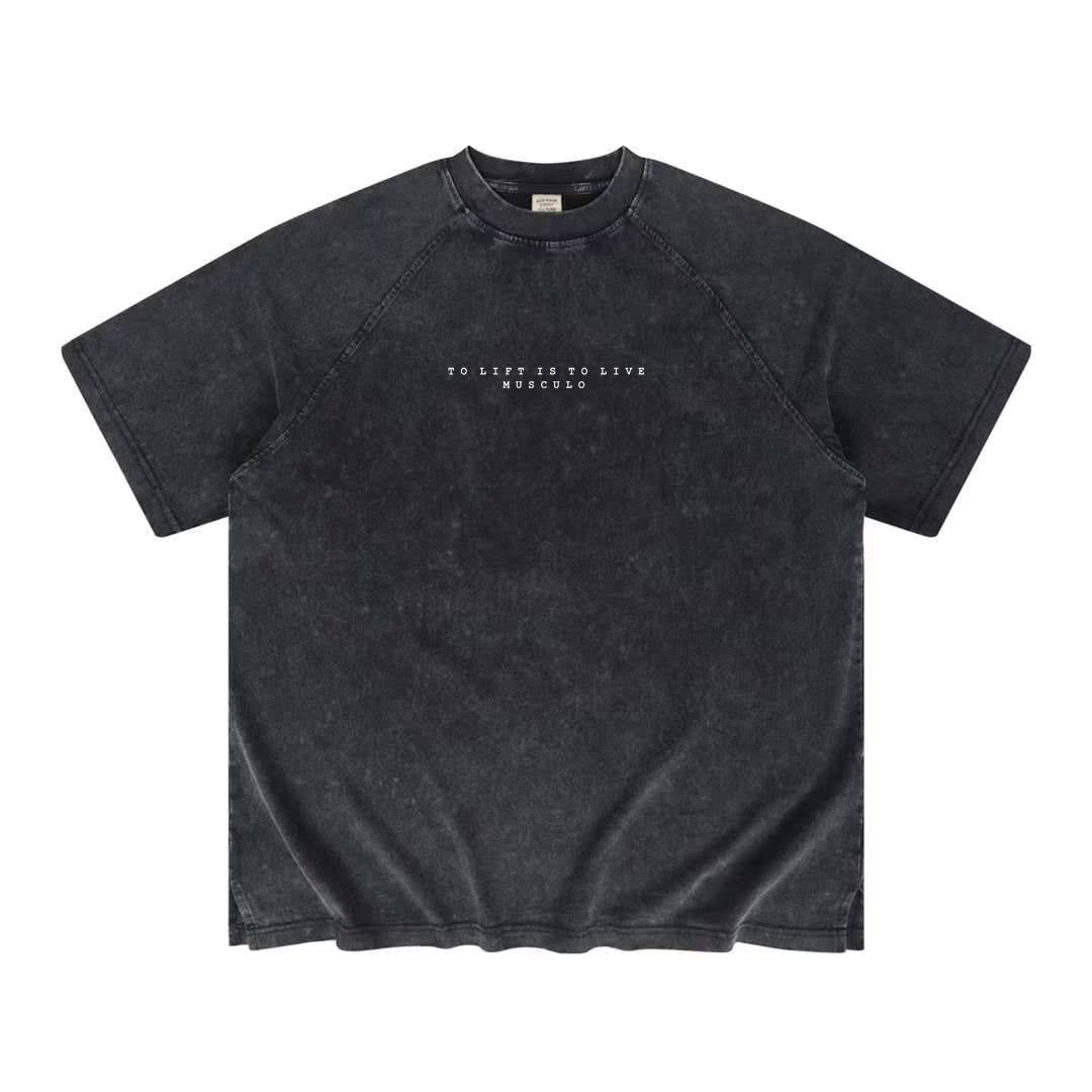 Musculo oversized T - Stone washed