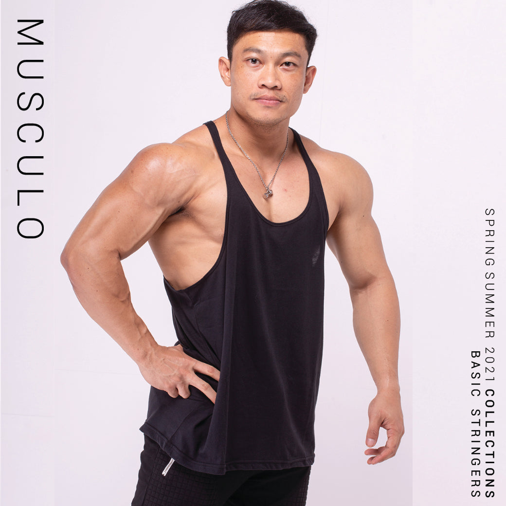 Musculo Basic stringers for body builder- Black – MUSCULO