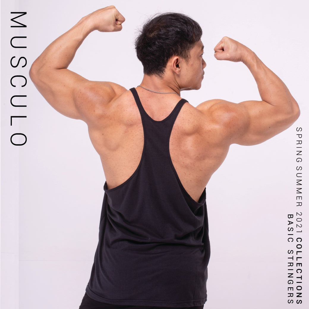 Musculo Basic stringers for body builder- Black