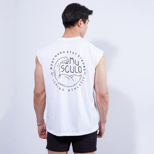 Musculo oversized gym tanks logo collection