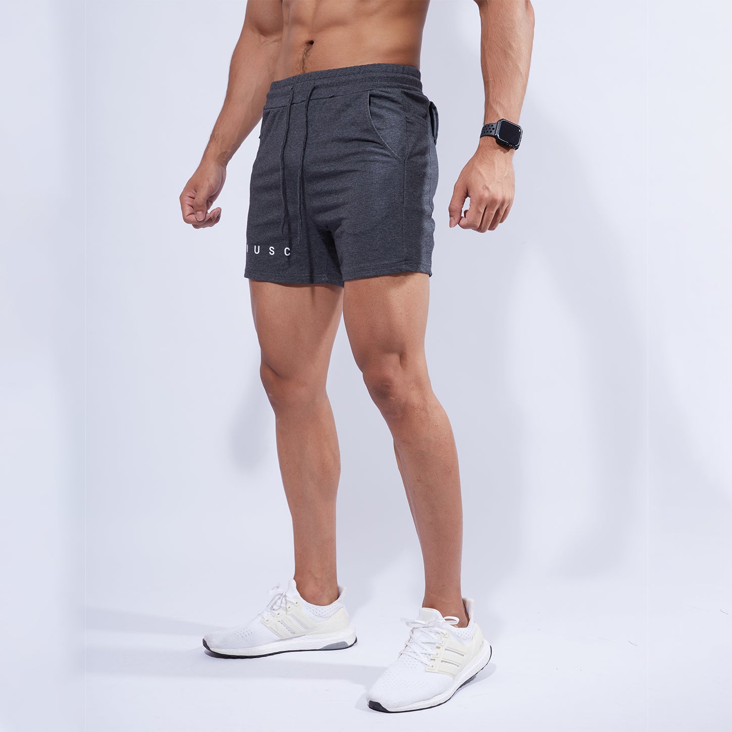 Workout Shorts Mens Gray